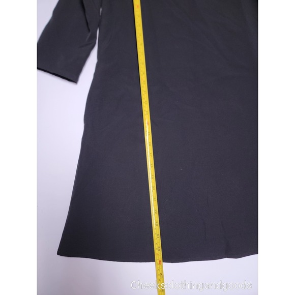 Tuckernuck Black Daphne Dress Ruffle Bow Tie Back Detail Pockets size MEDIUM - Picture 6 of 11